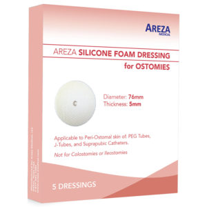 Silicone Foam Dressing for Ostomies - Shop at Areza Medical for Transparent Adhesive Dressing, Antibacterial Alginate with Silver, Calcium Alginate Wound Dressing, Foam Dressing with Adhesive Border, Hemostatic Dressing, Island Dressing (Bordered Gauze), Ostomy Silicone Foam Dressing, Polyurethane Foam Dressing, Silicone Foam Dressing with Adhesive Border, Silver Foam Dressing, & Silver Foam Dressing with Border.