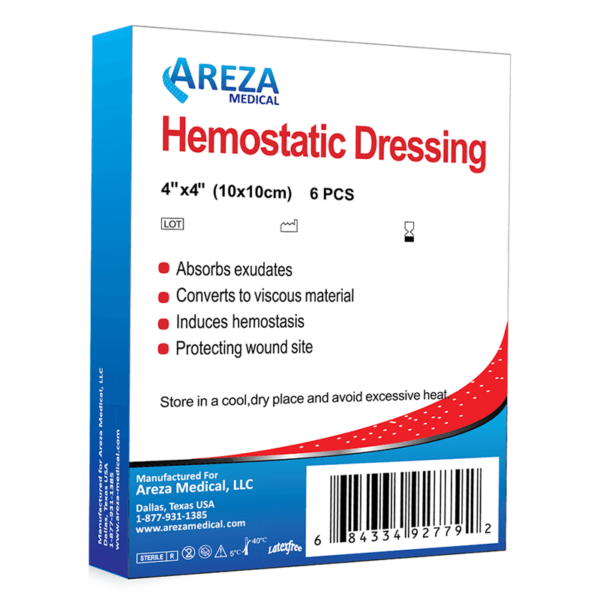 Hemostatic Dressing for Wounds - Shop at Areza Medical for Transparent Adhesive Dressing, Antibacterial Alginate with Silver, Calcium Alginate Wound Dressing, Foam Dressing with Adhesive Border, Hemostatic Dressing, Island Dressing (Bordered Gauze), Ostomy Silicone Foam Dressing, Polyurethane Foam Dressing, Silicone Foam Dressing with Adhesive Border, Silver Foam Dressing, & Silver Foam Dressing with Border.