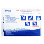 APÓSITO ADHESIVO TRANSPARENTE IMPERMEABLE (GRANDE) 10 CM X 12 CM (50 PCS) -  Areza Medical Mexico
